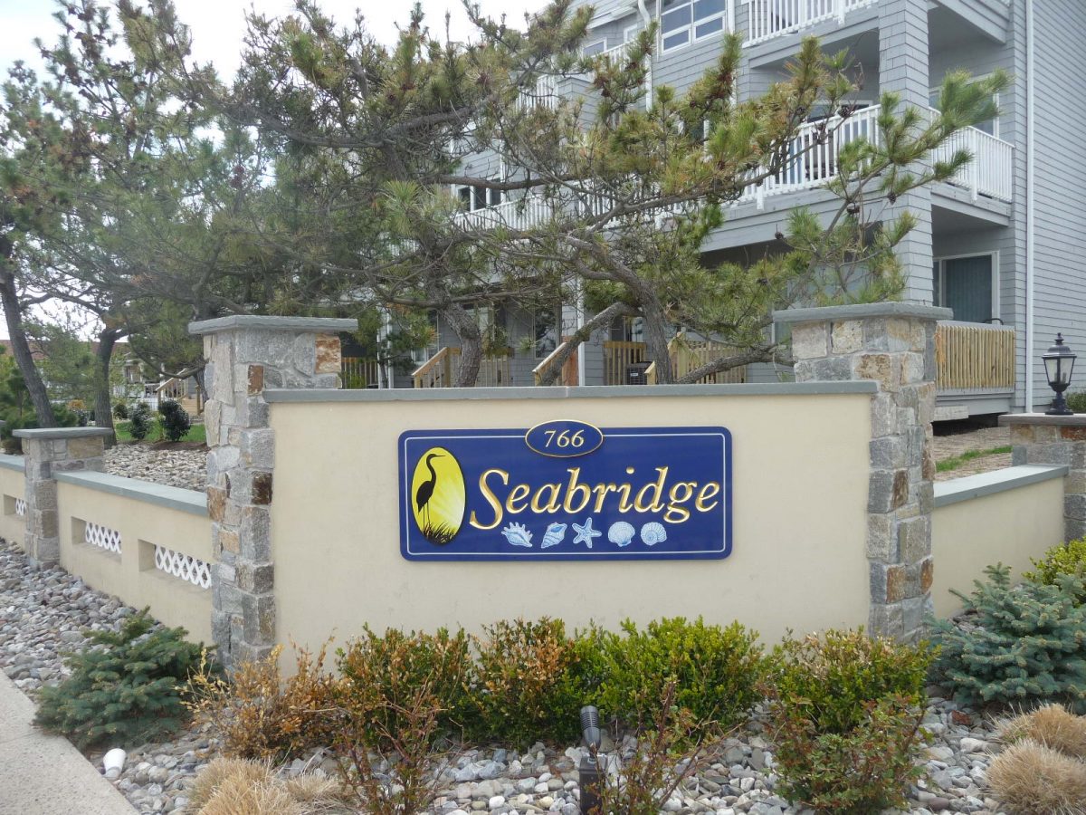 Seabridge condos, located at 766 Ocean Ave in Sea Bright are on the Shrewsbury River