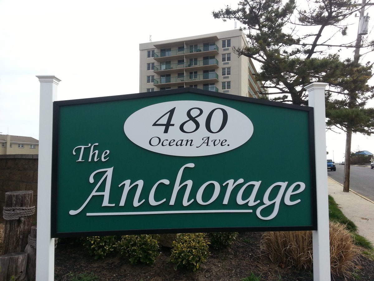 The Anchorage condominium is located on the Long Branch boardwalk in the West End section of town.