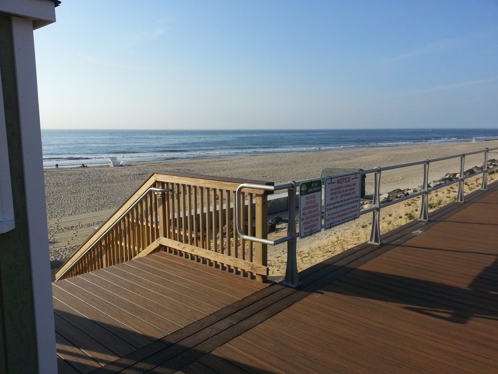 At the southeast corner of the property is this access to the Long Branch beach.