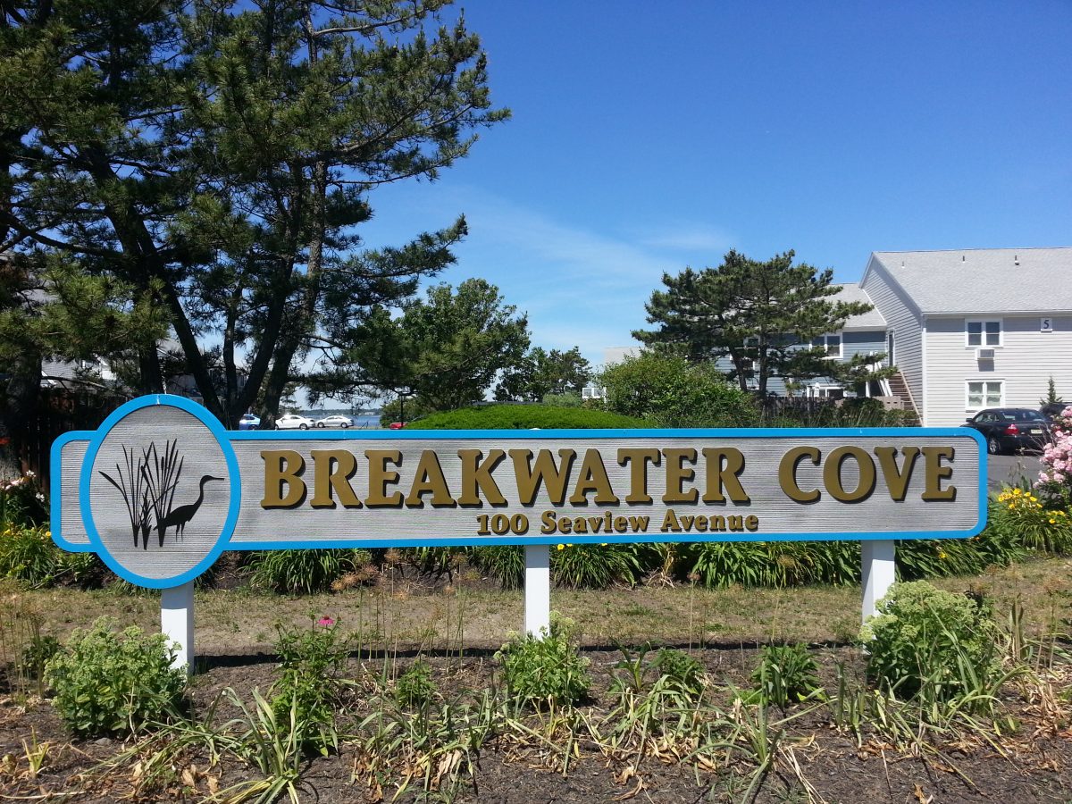 Breakwater Cove, located at 100 Seaview Ave is on the Shrewsbury River and a block from the beach.