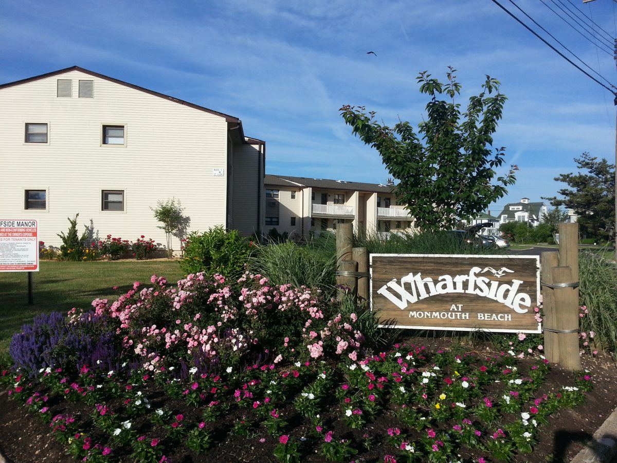 Wharfside Manor in Monmouth Beach is on the Shrewsbury River and just a block from the beach.