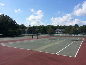 Society Hill at Tinton Falls has two tennis courts, pictured here, among the community amenities.