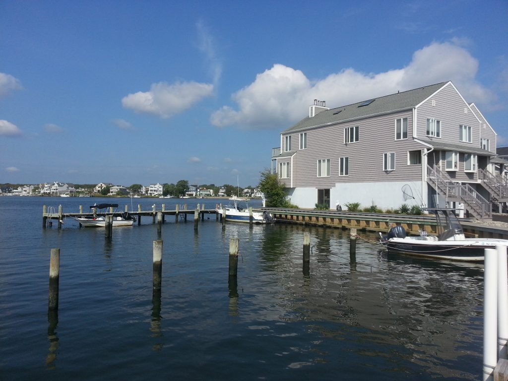 The Waterways, located on the Shrewsbury River, has a dock for residents' boats.
