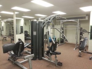 In addition to the fitness room pictured here, Eastpointe also has a cardio room.