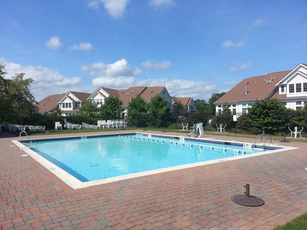 Among the Greenbriar Falls amenities is this pool located next to the clubhouse.