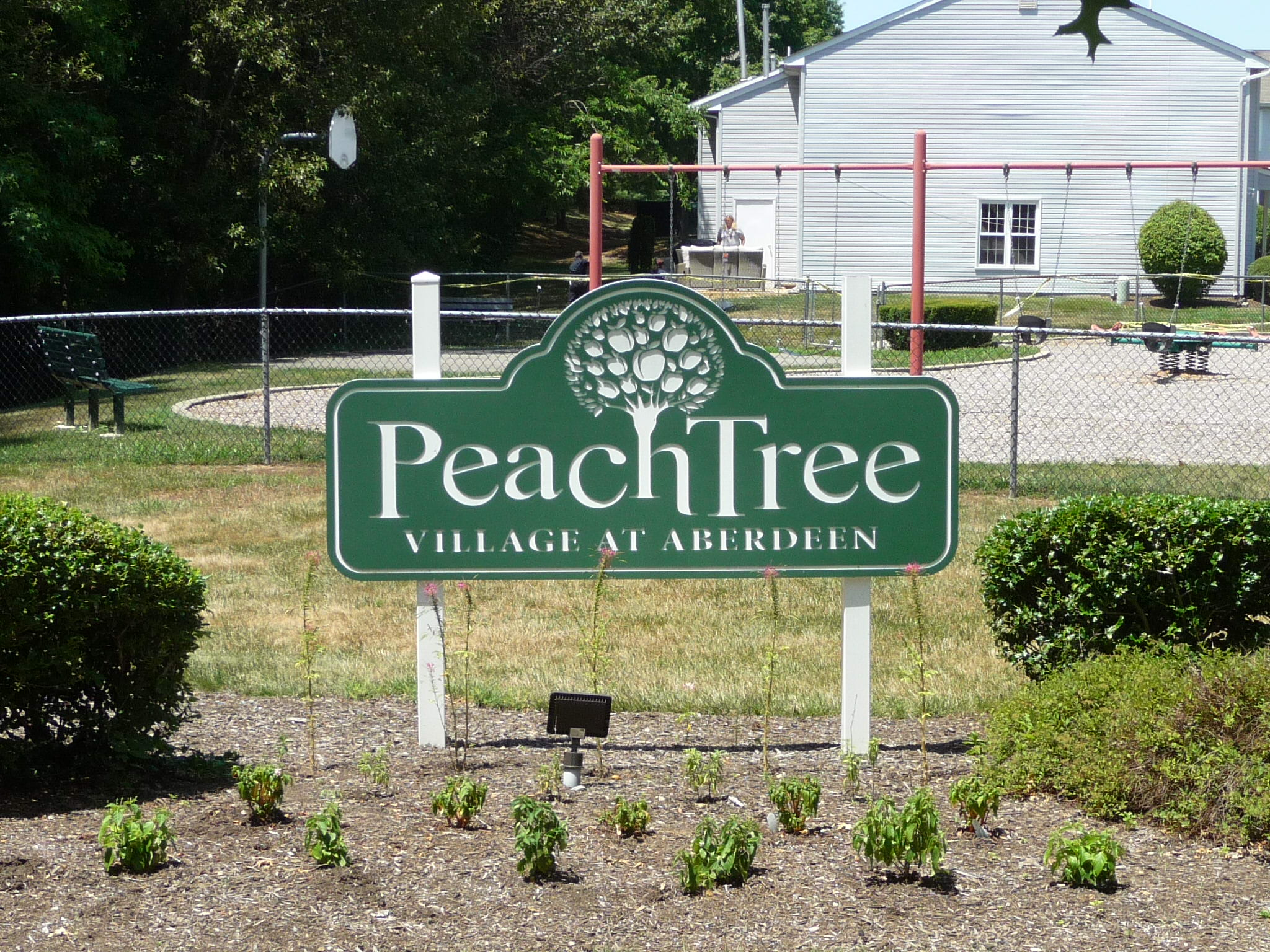 Entry sign at Peachtree in Aberdeen