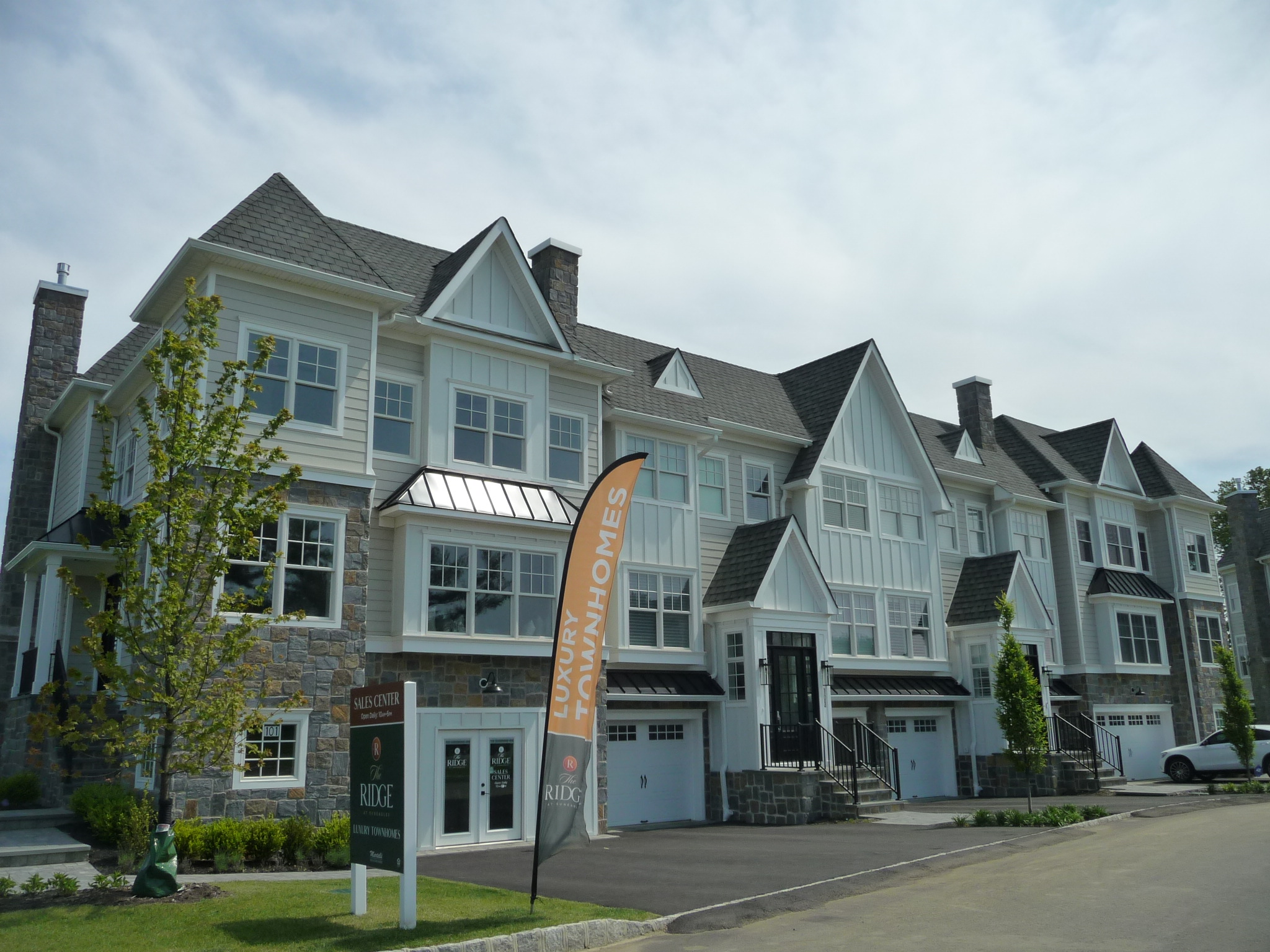 A row of townhouses at The Ridge at Suneagles in Eatontown, NJ.